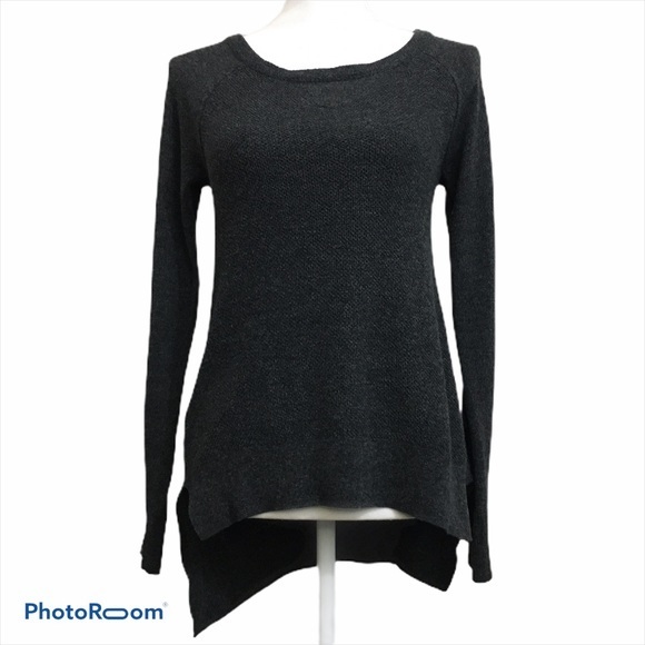 The Limited knit high low gray sweater. Small - Picture 1 of 10